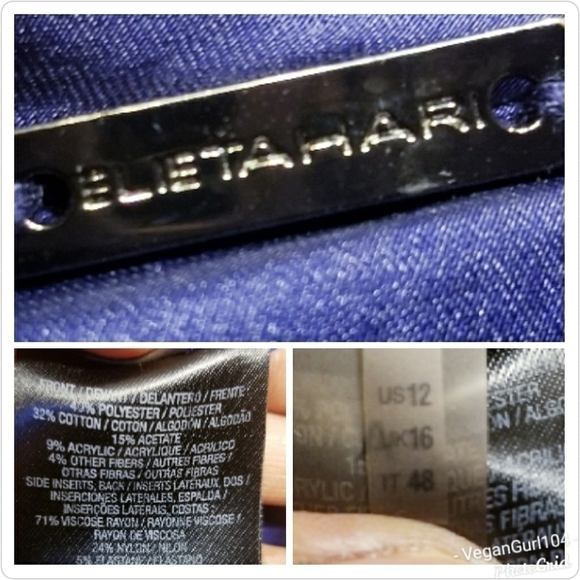 Elie Tahari | Blue Sheath Dress with Lace Overlay (Size 12) - Picture 2 of 10